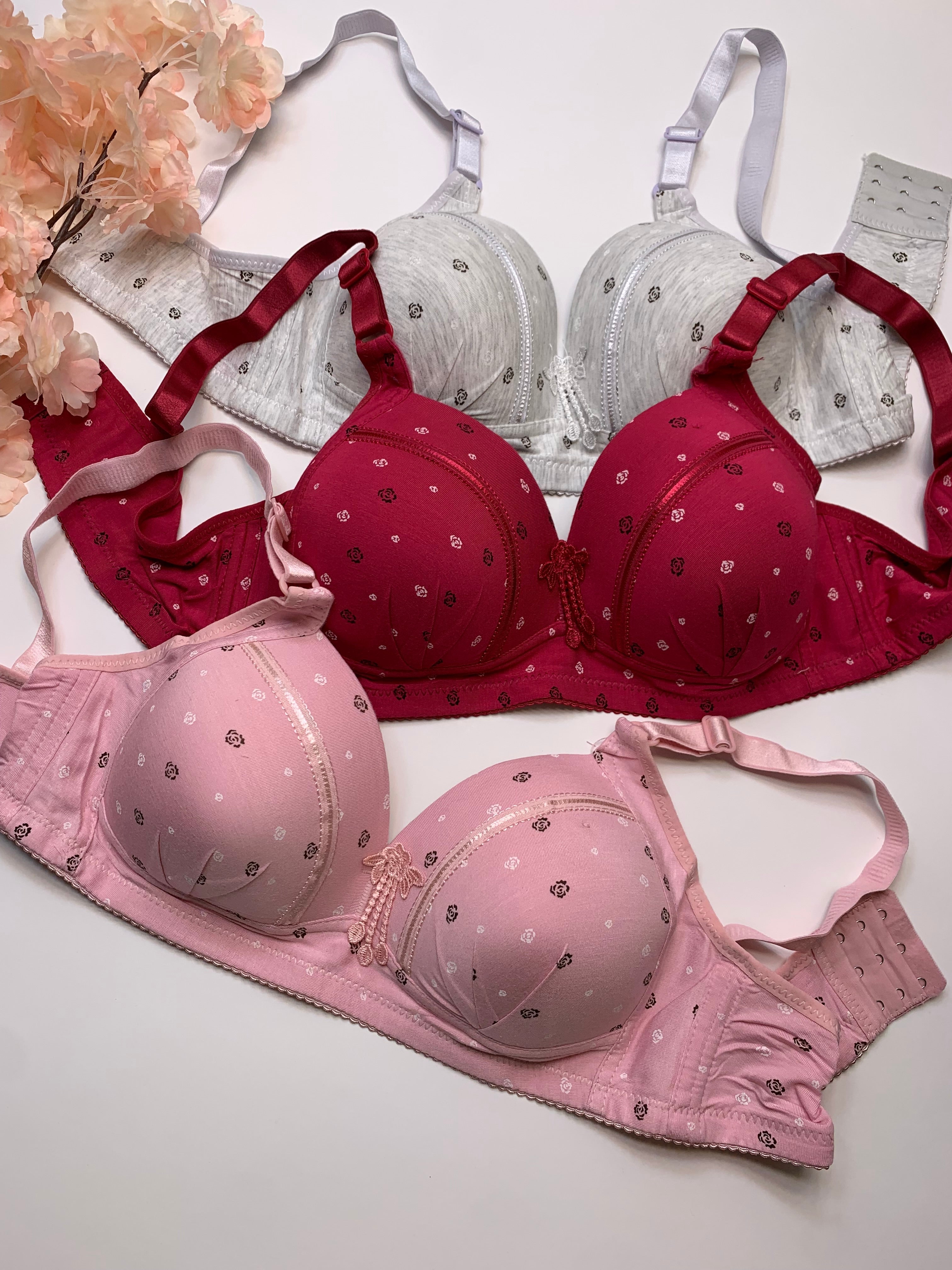 All Day Comfort Thin Padded Non Wired T Shirt Bra (145)