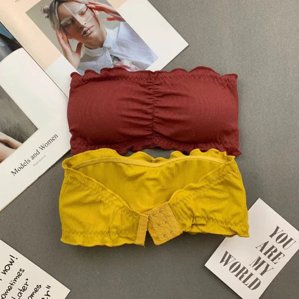 Breathable Stuff Strapless Bra Free Size for(28-36) (040)