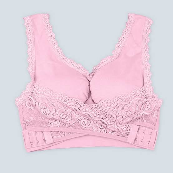 Breathable Cotton Cross Posture Anti Sagging Bra (046)