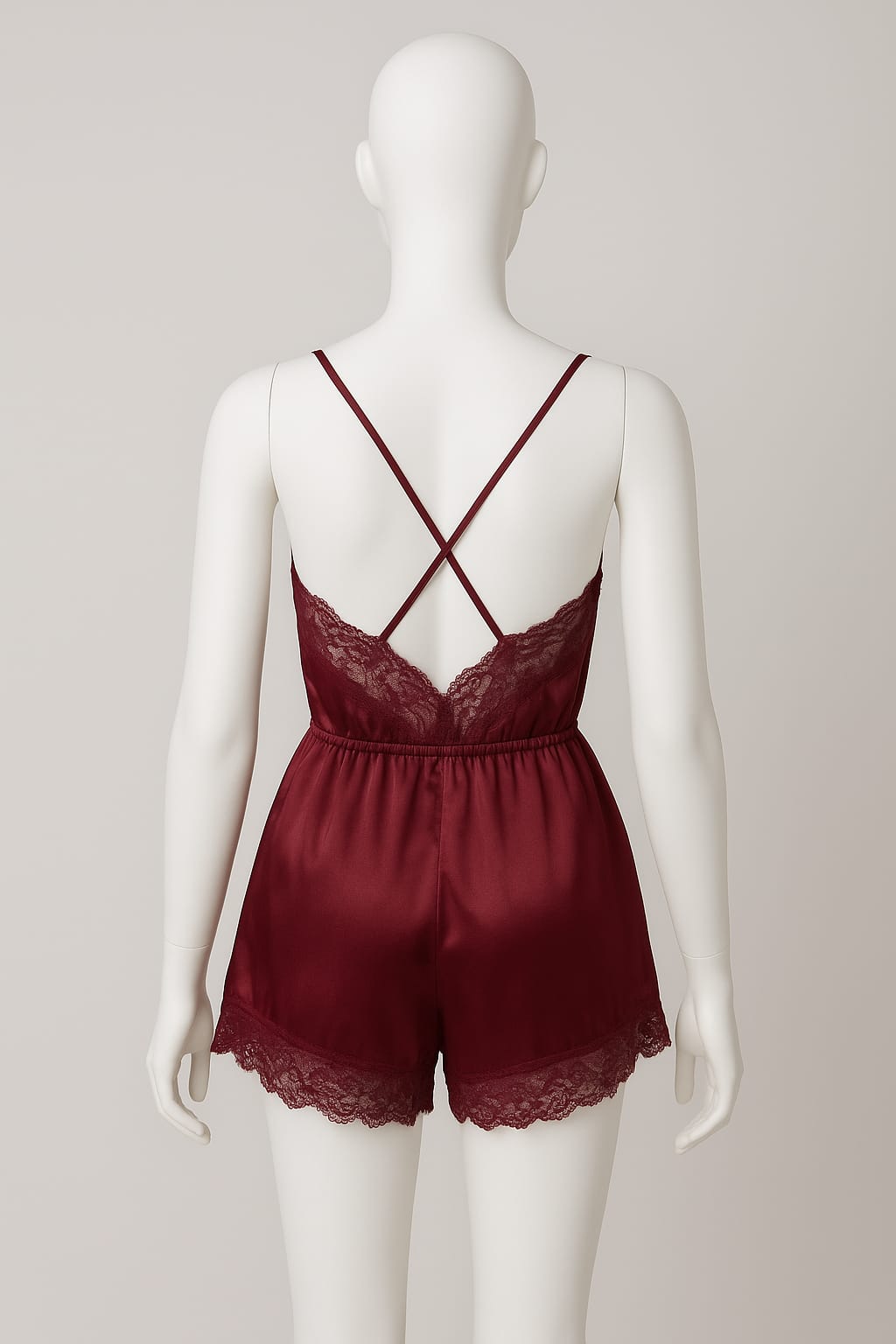 Bow Style Net Embriodid Bodysuit Set #7107