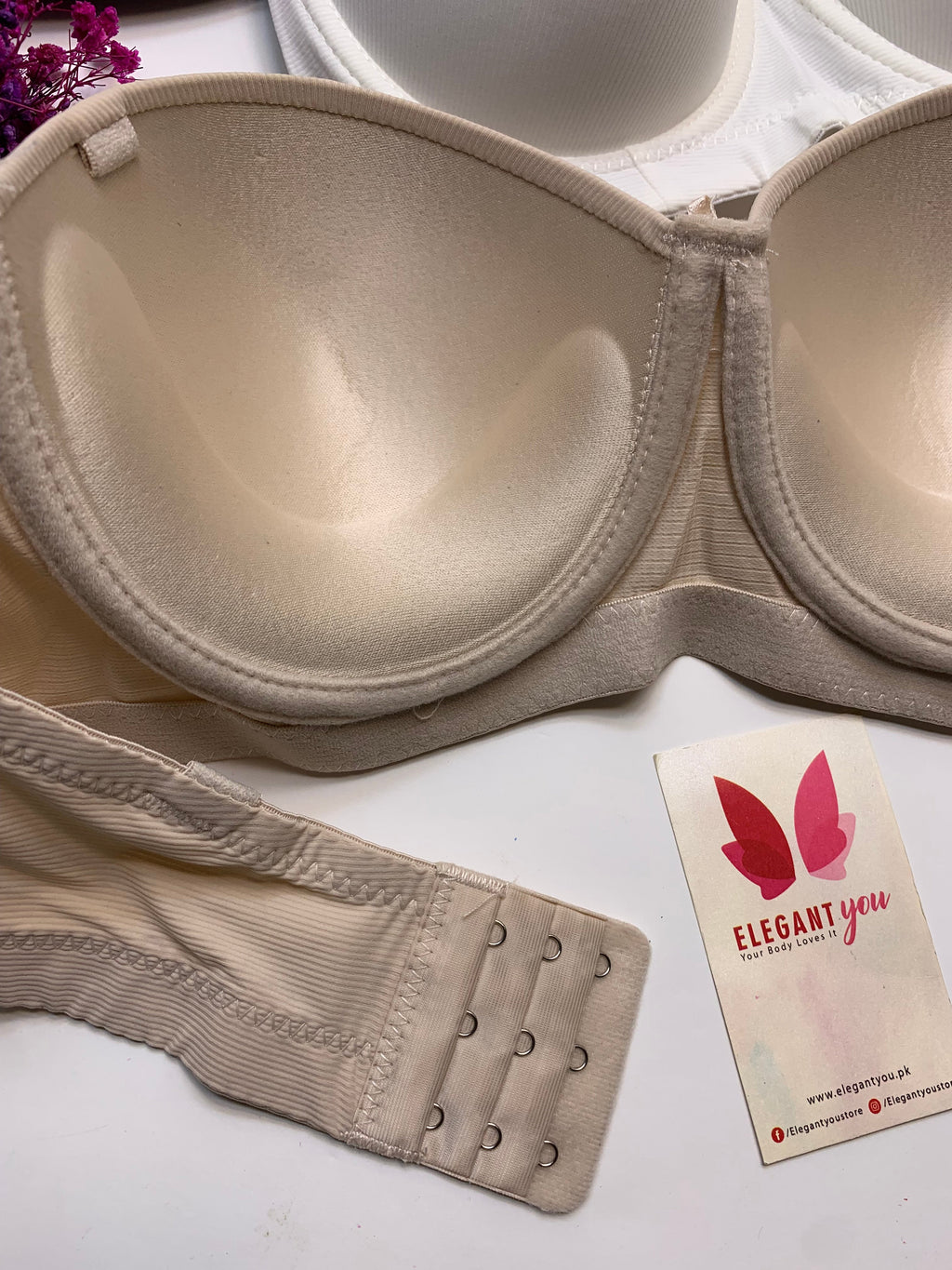 C Cup Size Half Cup Shape Padded Push up Wired Plain Bra (169)