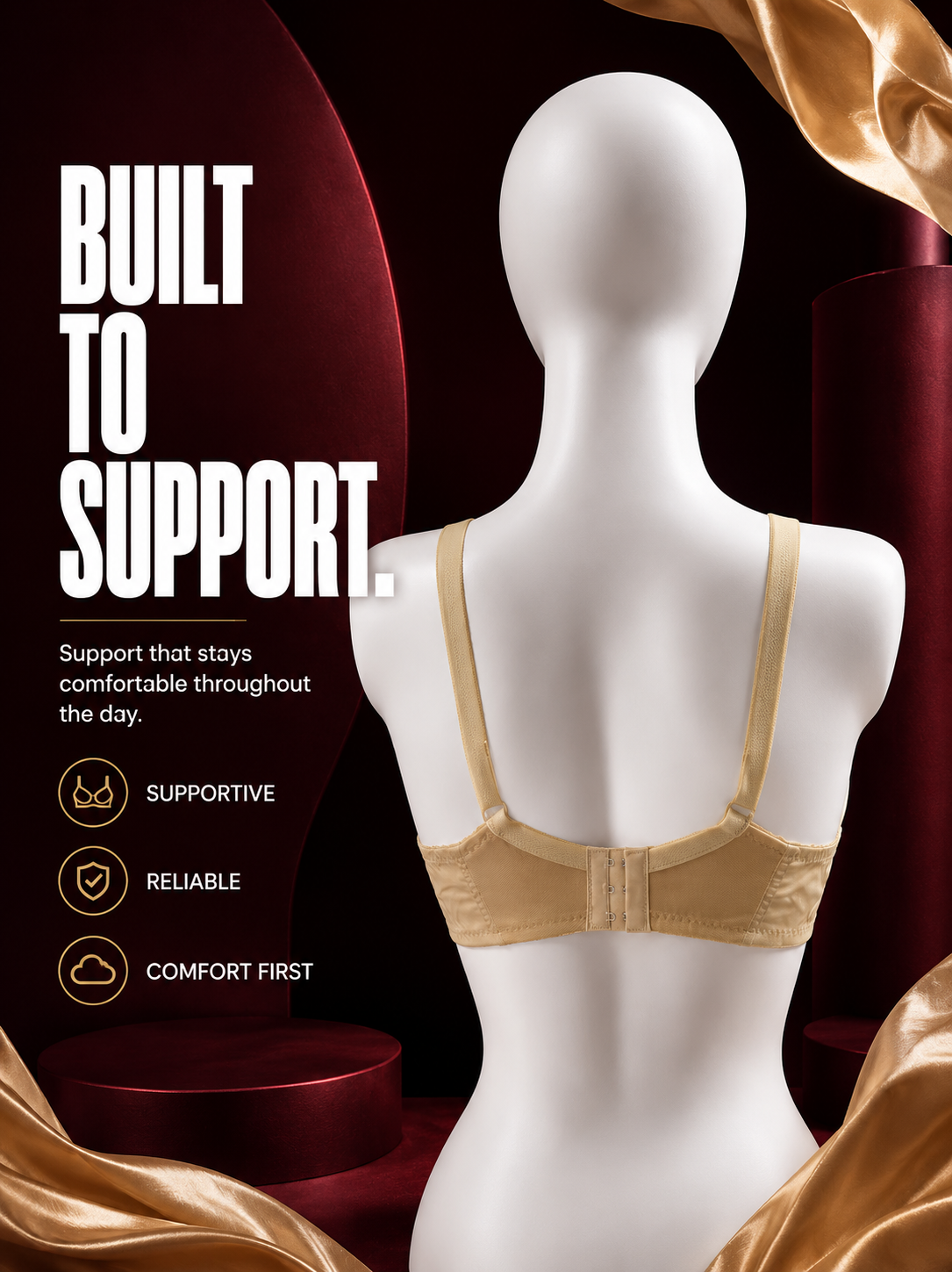 Comfort Cotton Embroidered Bra — Skin | Non-Padded Wireless
