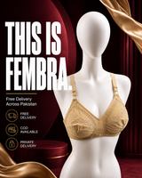 Comfort Cotton Embroidered Bra — Skin | Non-Padded Wireless
