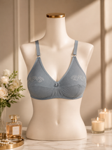 Summer Hosiery Bra — Grey | Non-Padded Wireless
