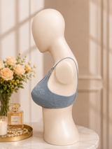 Summer Hosiery Bra — Grey | Non-Padded Wireless