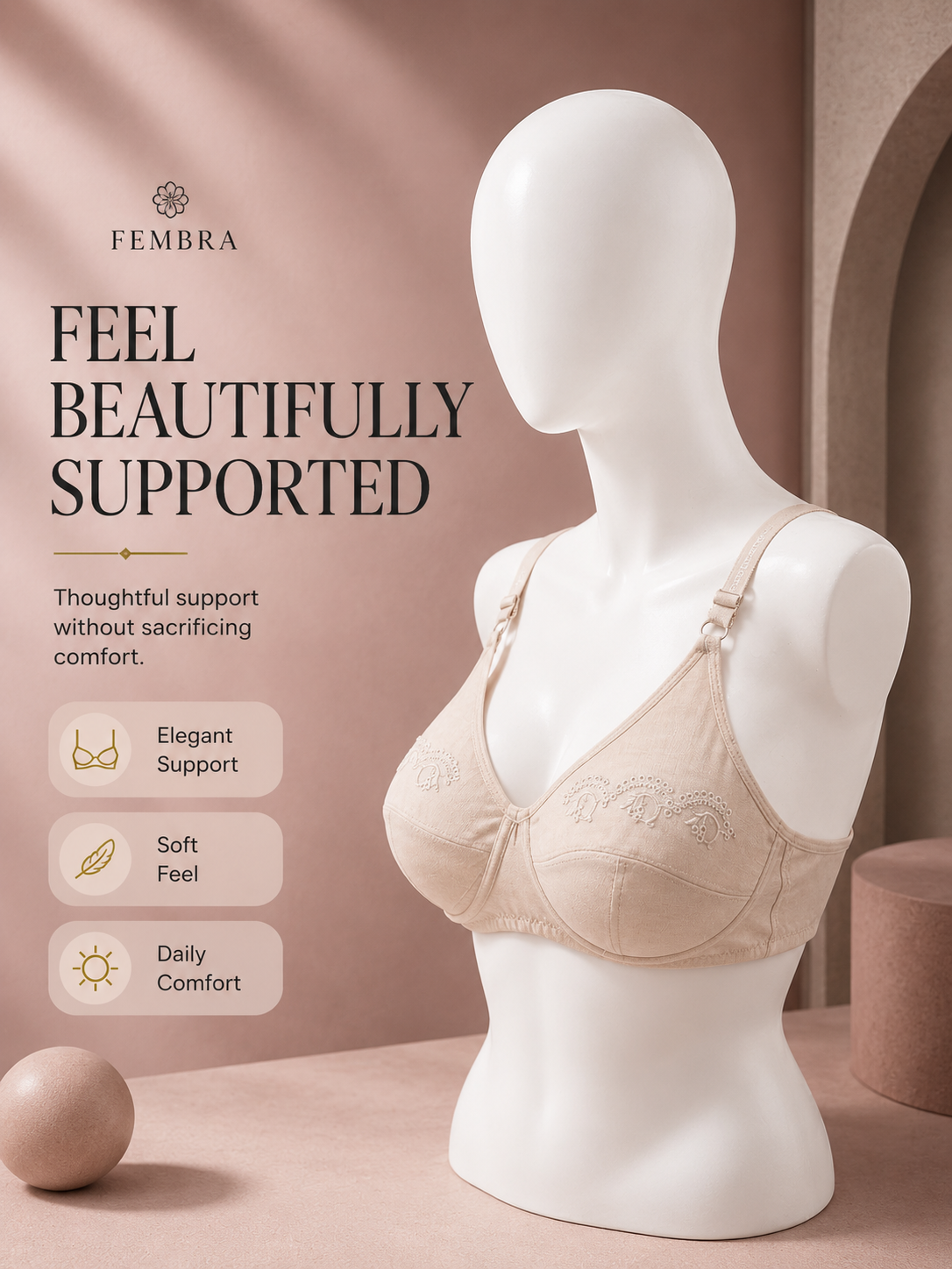Summer Hosiery Bra — Skin | Non-Padded Wireless