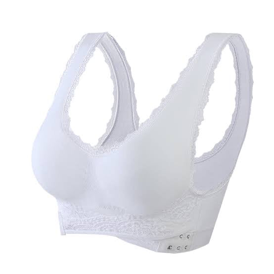 Breathable Cotton Cross Posture Anti Sagging Bra (046)