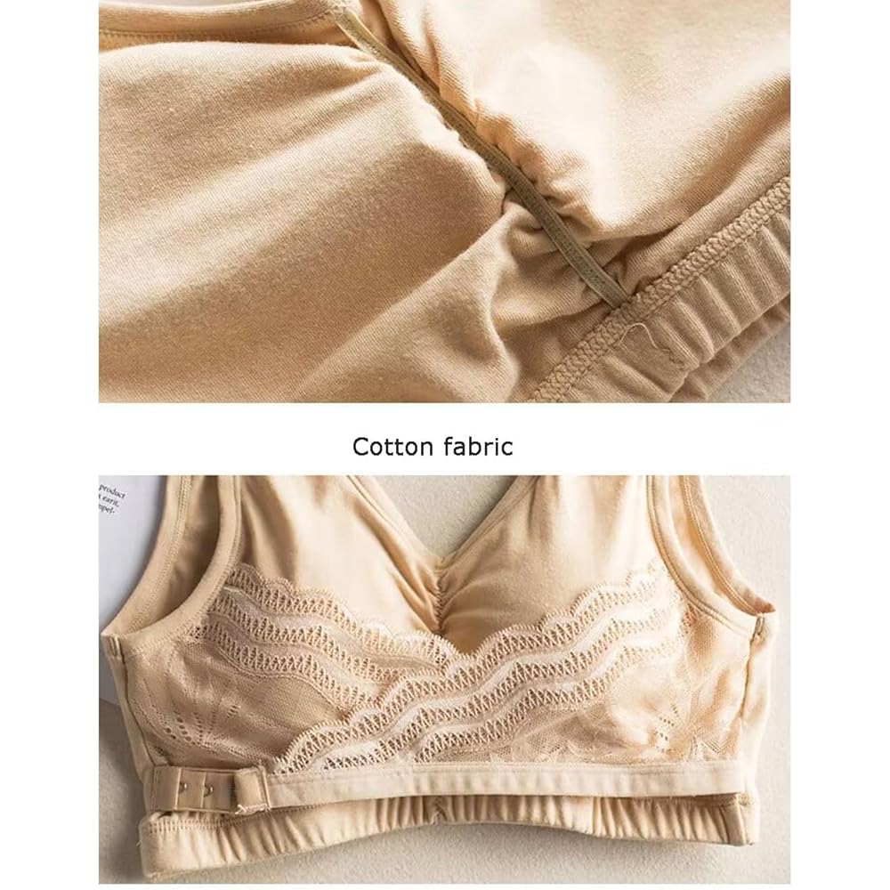 Breathable Cotton Cross Posture Anti Sagging Bra (046)