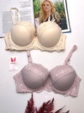 D Cup Size Light Padded Under Wire Half cup lace bra (152)
