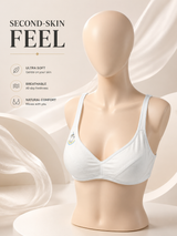 Malai Jersey Ice Silk Bra — Blue | Non-Padded Wireless