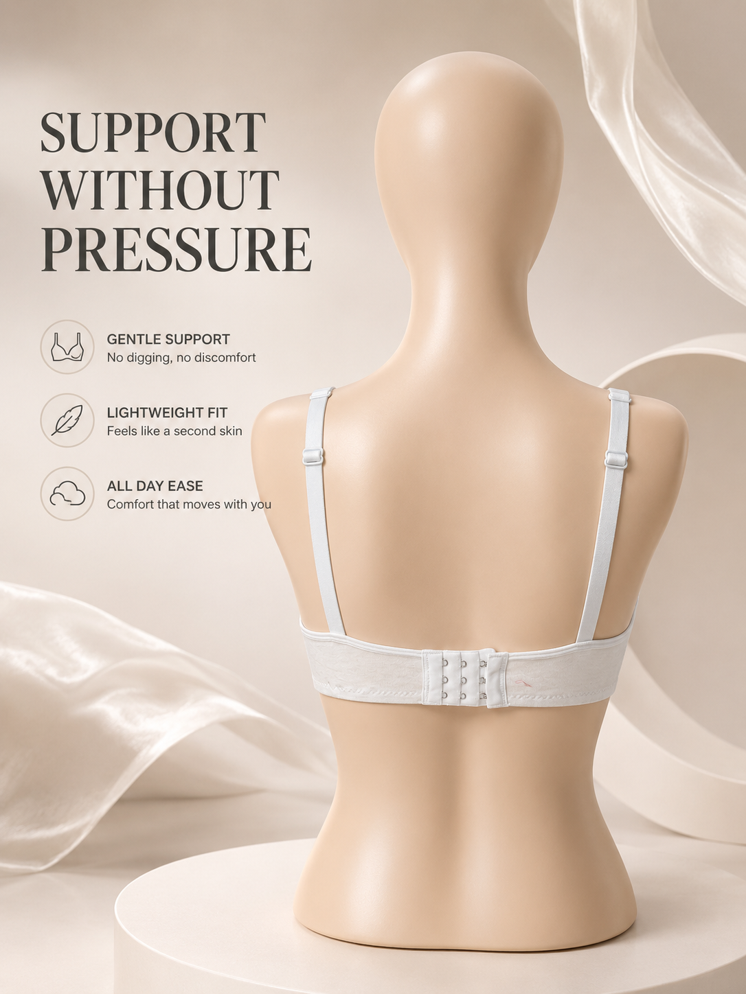 Malai Jersey Ice Silk Bra — Blue | Non-Padded Wireless