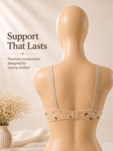 Cotton Floral Print Bra — Skin | Non-Padded Wireless
