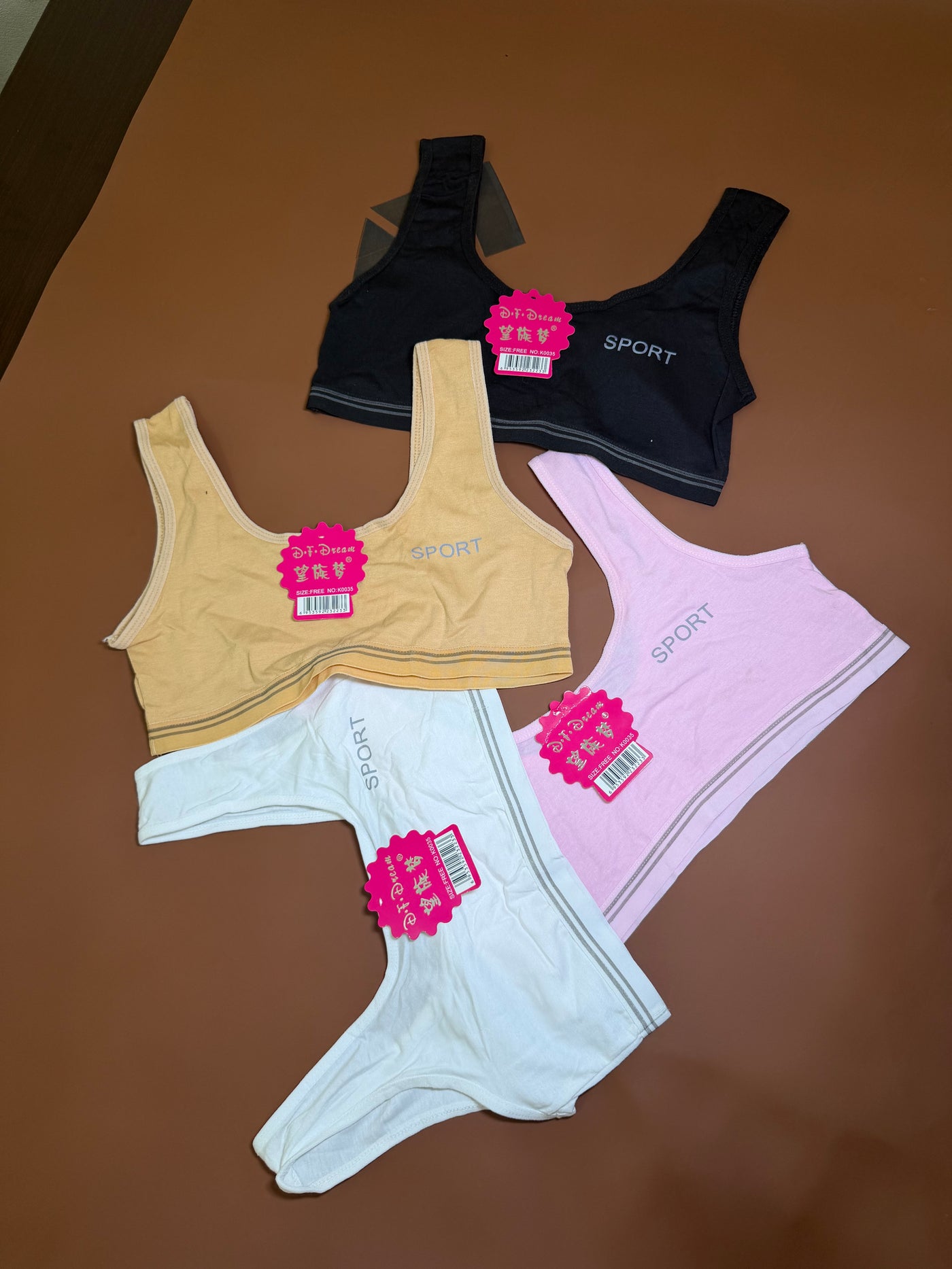 FEMBRA Pack of 4 Blouses | Black, White, Skin & Pink