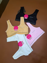 FEMBRA Pack of 4 Blouses | Black, White, Skin & Pink