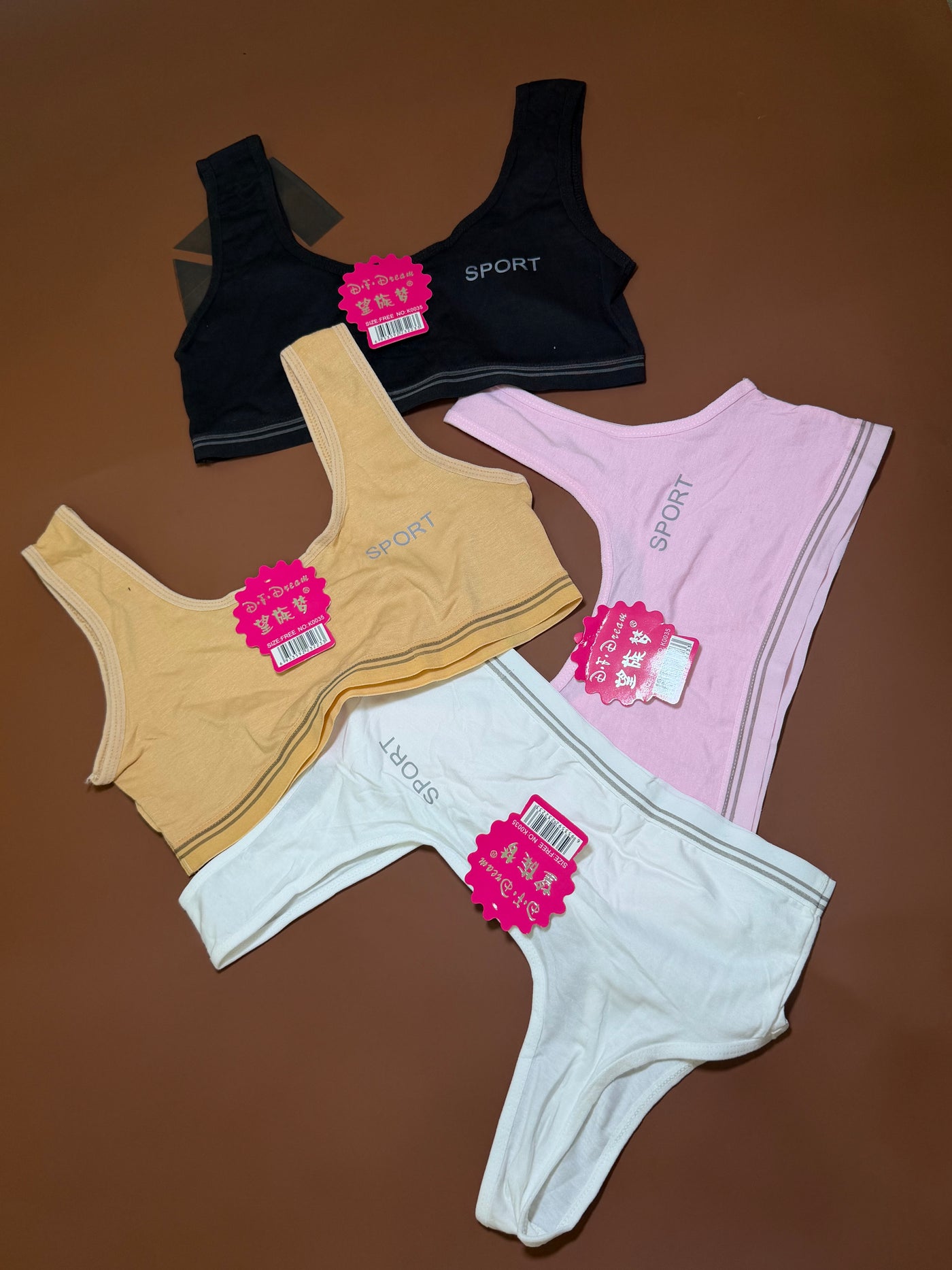 FEMBRA Pack of 4 Blouses | Black, White, Skin & Pink