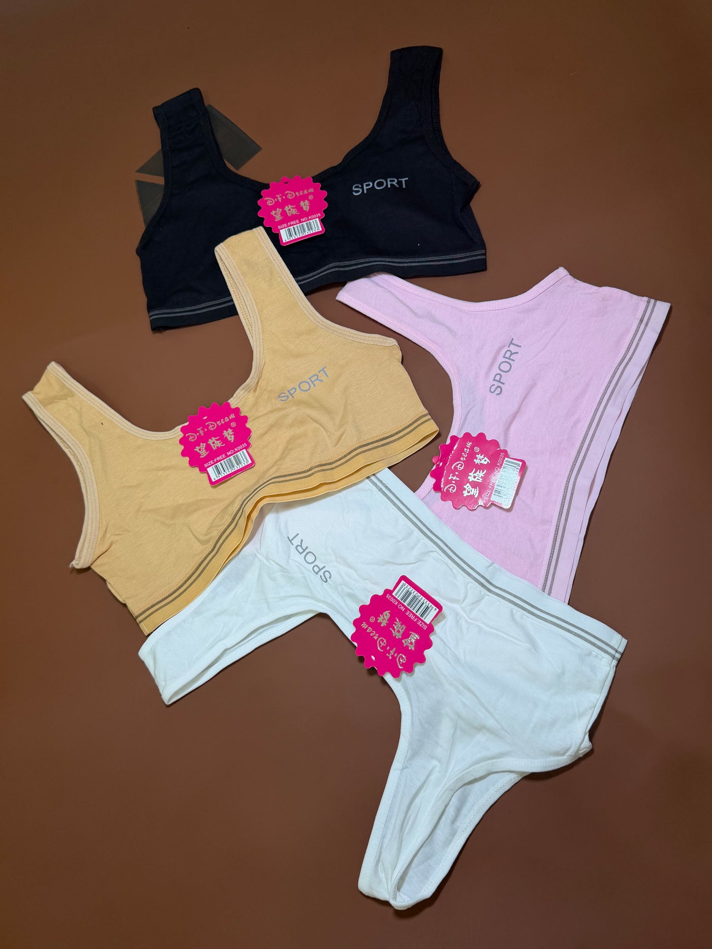 FEMBRA Pack of 4 Blouses | Black, White, Skin & Pink