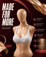 Malai Jersey Ice Silk Bra — Grey | Non-Padded Wireless