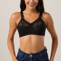 Black colour (B,C,D,DD) Cupsize Doreen World Famous Non Padded Non Wire Bra