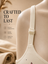 Malai Jersey Ice Silk Bra — Yellow | Non-Padded Wireless