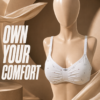 Ice Silk Bra Pakistan — White | Non-Padded Wireless | FEMBRA Ice Silk Bra Pakistan — White | Non-Padded Wireless | FEMBRA